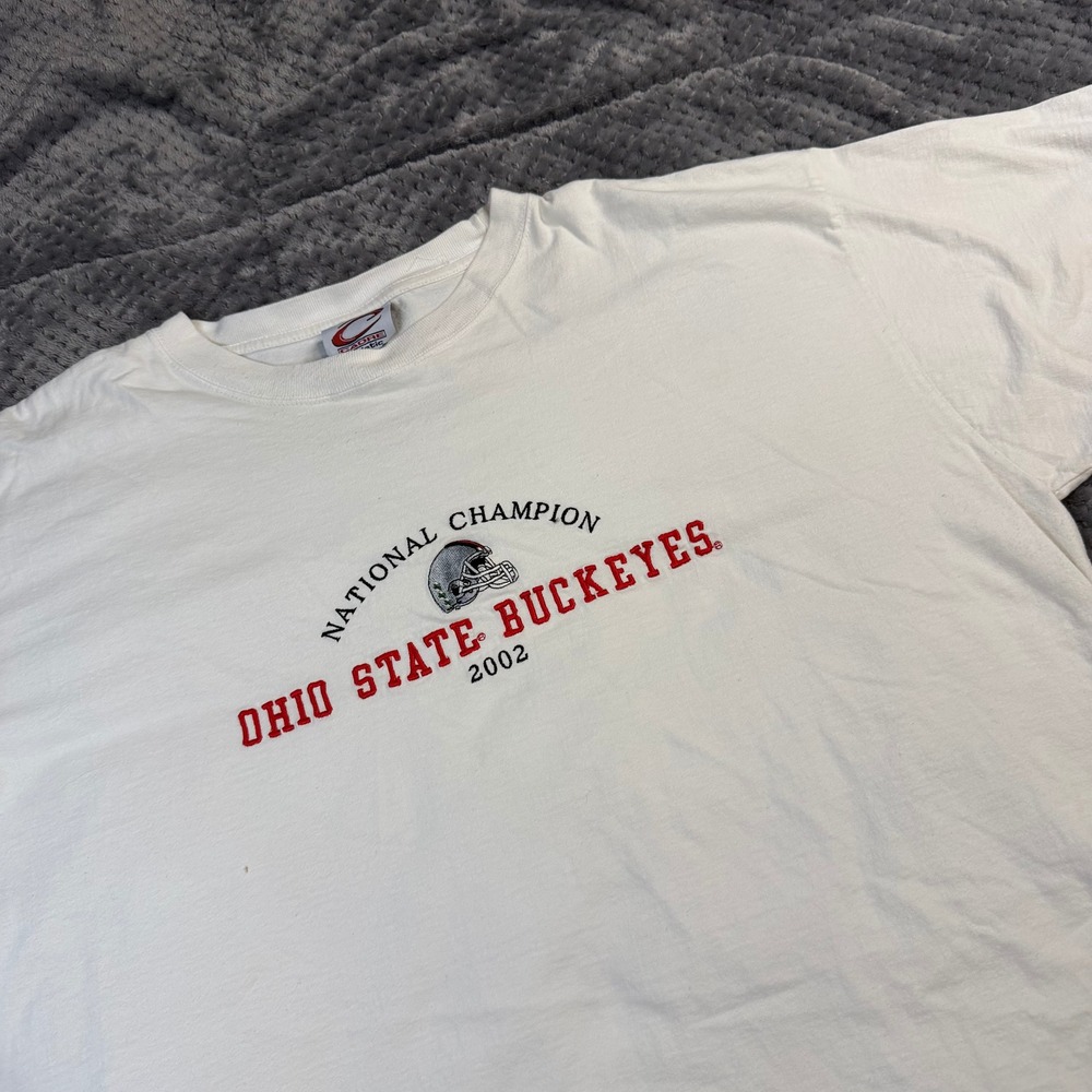 Vintage Ohio State Buckeyes 2002 National Champion T-Shirt Cadre Athletic XL